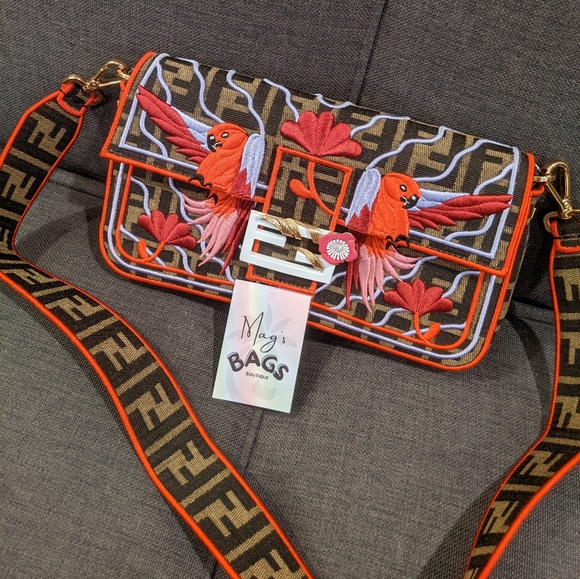 Fendi Handbags - Fendi Zucca Embroidered Bag